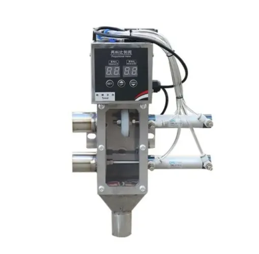 Válvula proporcional para mistura de material termoplásticos 