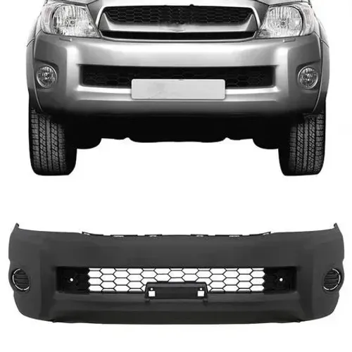 Parachoque Dianteiro Toyota Hilux 2009 à 2011 - Preto Liso - Loma Plast