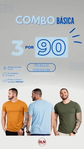 ALERTA PROMOÇÃO!!! Camisas Básicas 