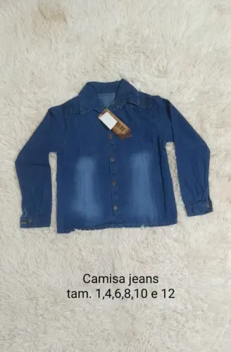 Vendo camisa jeans manga longa