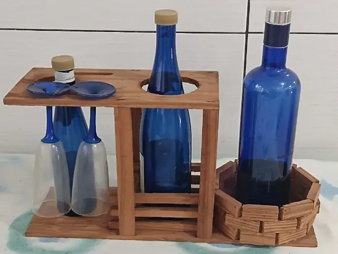Barzinhos de madeira Acompanha os itens 