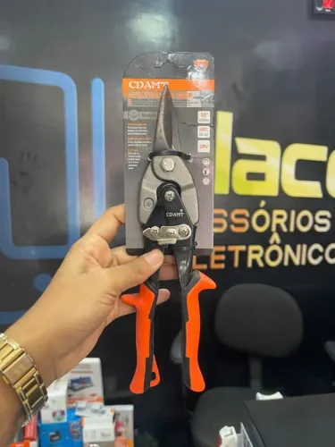 Tesour de chapa metálica de corte reto Professional de 10"
