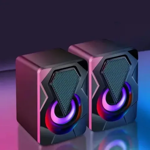 Caixa de Som & Subwoofer Gamer RGB PC USB 2.0