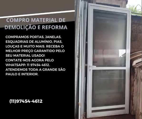 Compra-se materiais usados de demolição e reforma