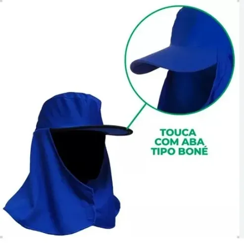 BONÉ ARABE EM BRIM COM PROTEÇÃO NA NUNCA