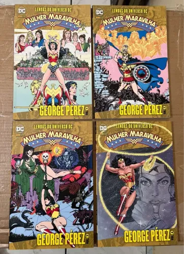 Mulher maravilha lendas do universo dc completo 4 volumes em ótimo estado.