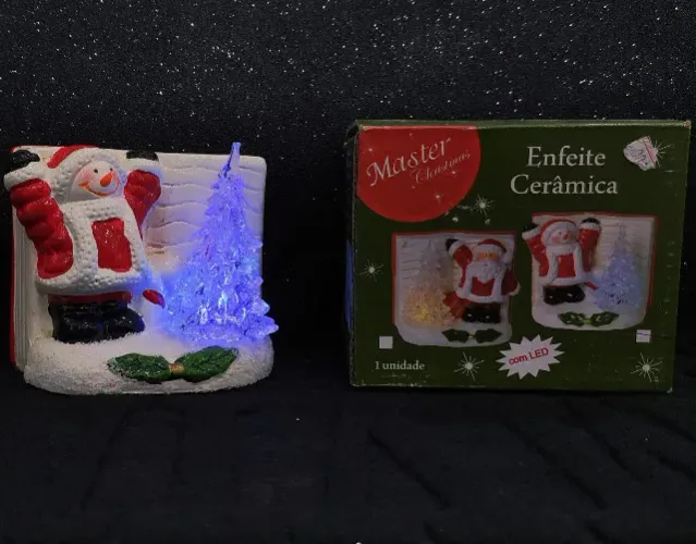 Enfeite Ceramica Decorativo Com Led Bx5824 8276207