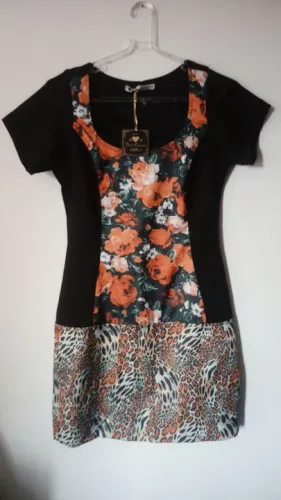 Vestido Mix Animal Print Novo