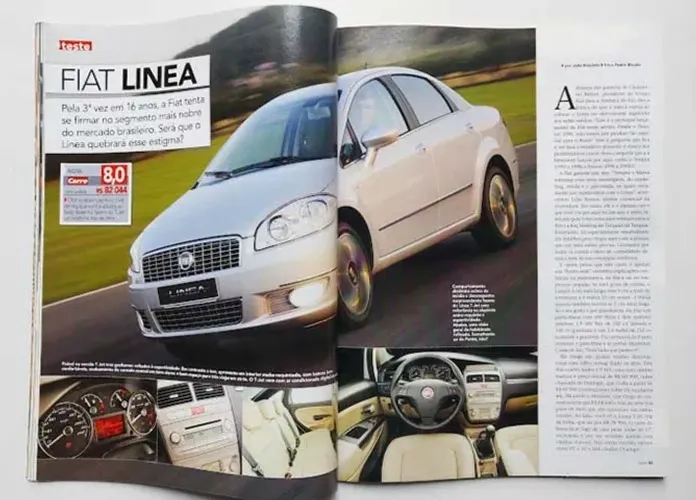 Revista Carro - Fiat Linea TJet, PT Cruiser, New Beetle, Chevrolet Captiva