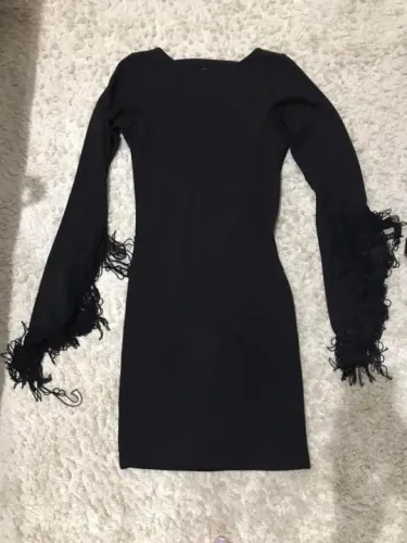 Vestido mídi preto