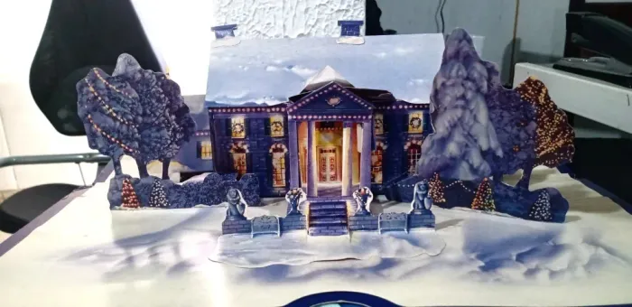 CD importado de músicas de natal de Elvis c/ maquete inclusa de Graceland