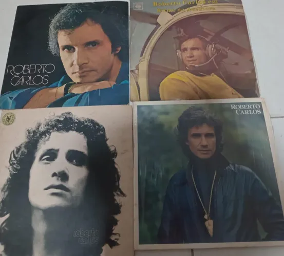 Lp vinil Roberto Carlos, Chico Buarque, Nelson Gonçalves 