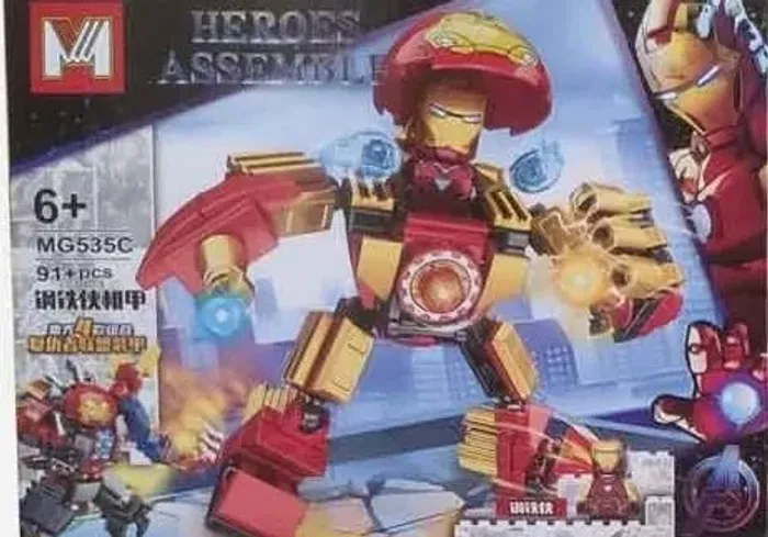 Lego Heroi Assemble Mg535c 90 / 91 Pçs Homem De Ferro