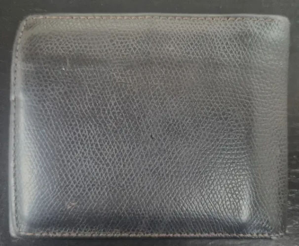 Carteira de couro masculina italiana Canali em excelente estado!