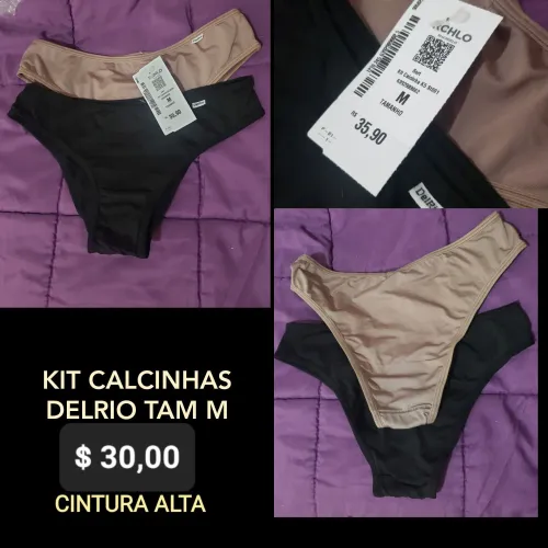 Kit Calcinhas Delrio Tam M e outros NOVOS