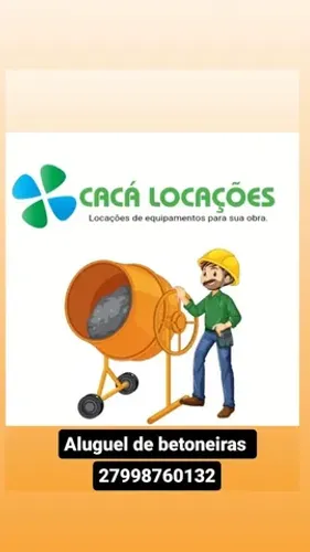 Locação de betoneira sem burocracia