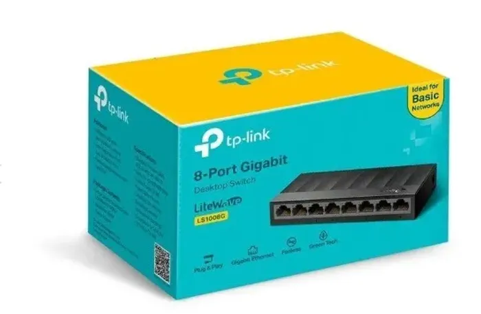 Switch 8 portas LS1008G TP-Link Gigabit 