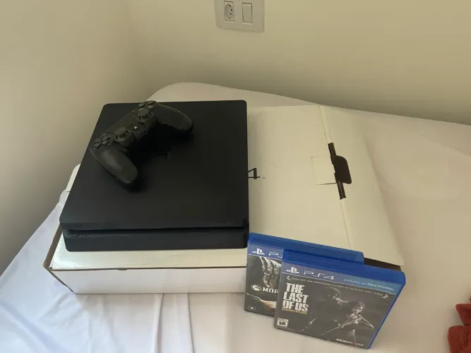 Ps4 - Playstation 4 com 1 controle e 2 jogos