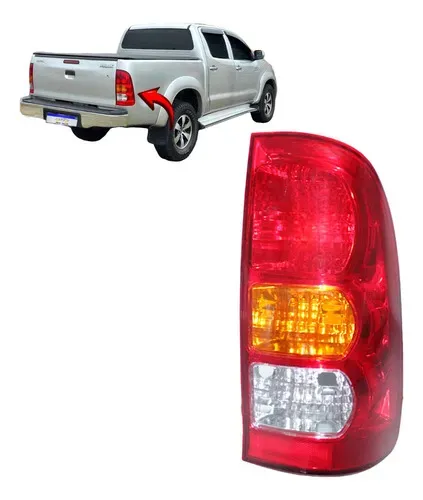 Lanterna Toyota Hilux 2006 2007 2008 2009 2010 2011 Ld Novo Direito Vermelho