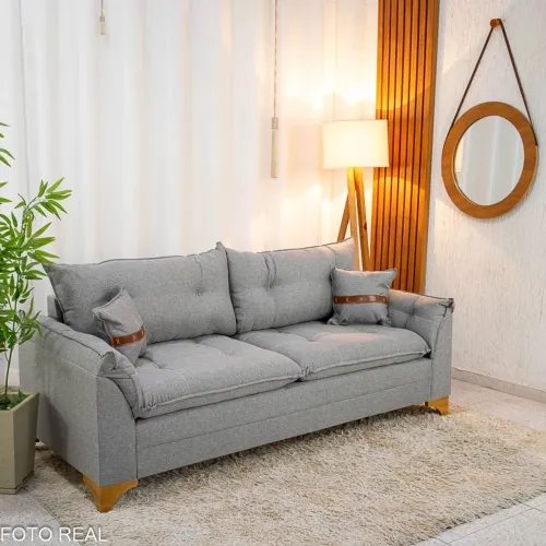 Sofá 3 Lugares  Linho 27 Larg. 2.00m rf88m