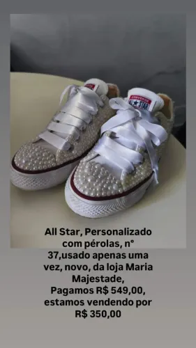 All Star Personalizado com Pérolas - Nº 37