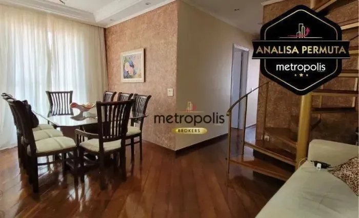 Cobertura à venda, 172 m² por R$ 1.340.000,00 - Santa Paula - São Caetano do Sul/SP