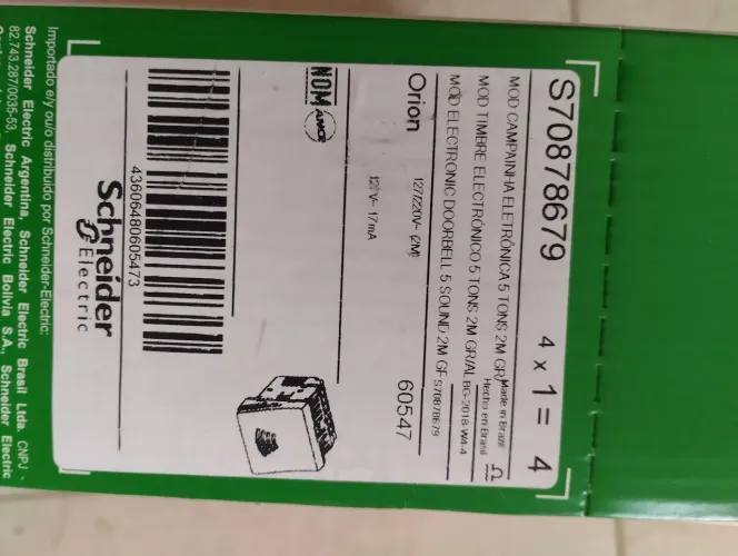 Campainha Eletrônica Schneider Orion
