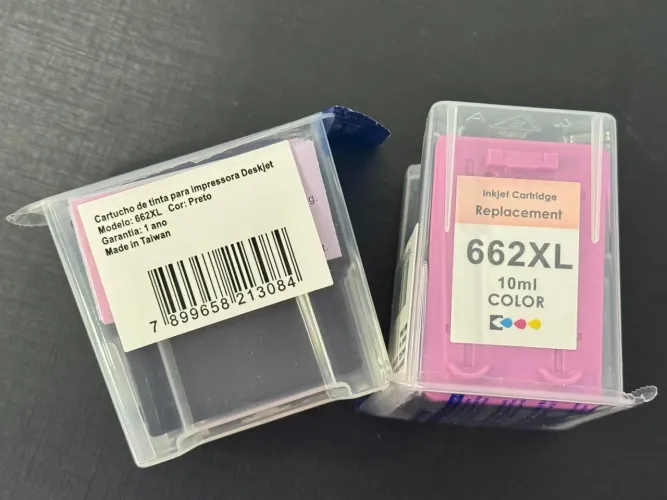 Cartucho de tinta HP Deskjet 662XL - Preto e Colorido