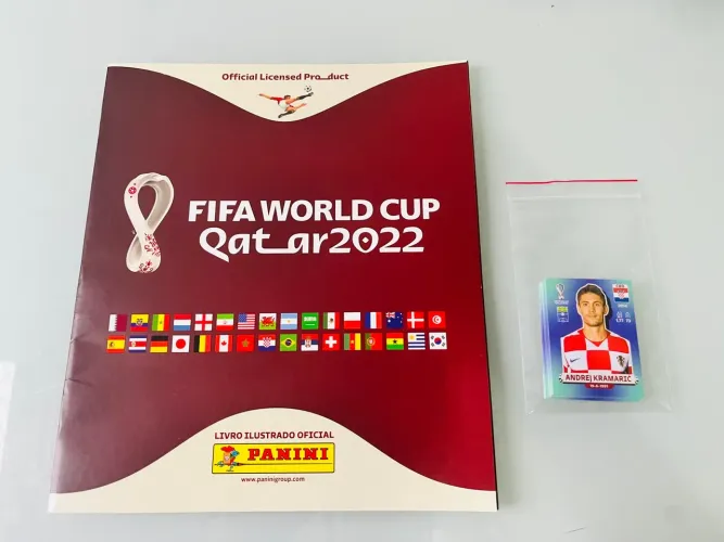 Álbum Copa Do Mundo Catar 2022 Capa Mole + 30 Figurinhas