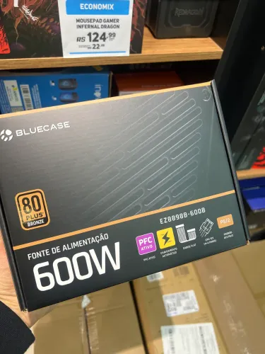 Fonte 600w 80Plus com PFC ativo Formato ATX