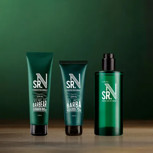 Presente Natura Sr N _ Colônia, Creme Barbear e Gel Após Barba