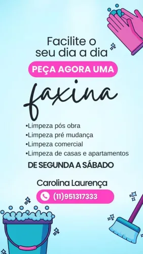 Faço faxina em casas apartamento e também passeio com seu pet 