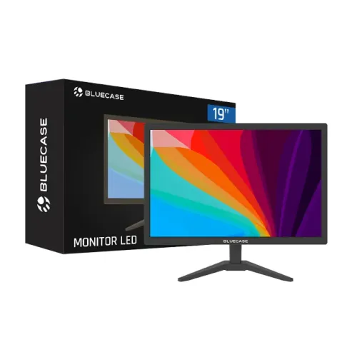 MONITOR 19" LED BLUECASE NOVO LACRADO COM GARANTIA