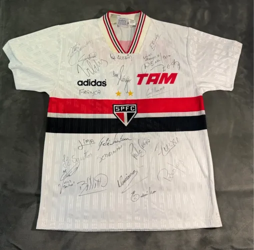 Camisa São Paulo 1996 - Oficial - Autografada