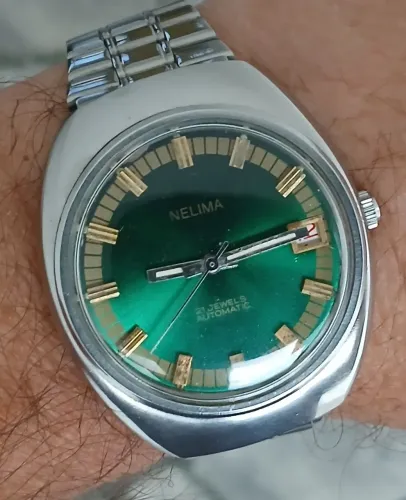 Relógio Nelima 21 Jewels Automático anos 70 raro exemplar de coleção 