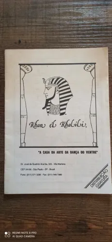 Folheto casa de cha sobre dança do ventre