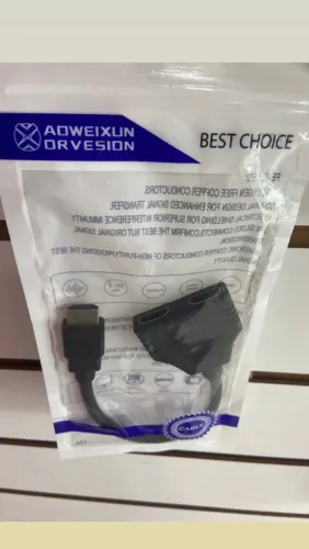 Cabo HDMI Macho para 2 HDMI Fêmea