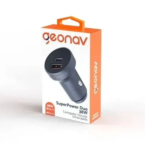 Carregador Veicular Ultrarrápido 38w