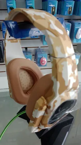 Headset Gamer Camuflado - Novo