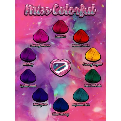 Tintura de Cabelo Miss Colorful - Riot Grrrl & Spellbound 