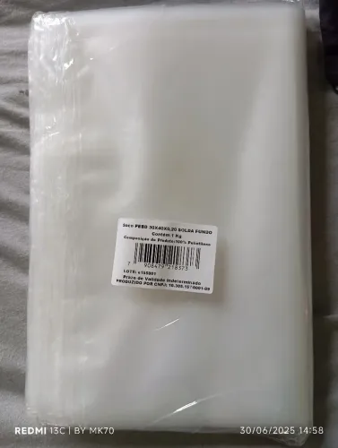 Sacos PEBD 30x40x0,20 Solda Fundo