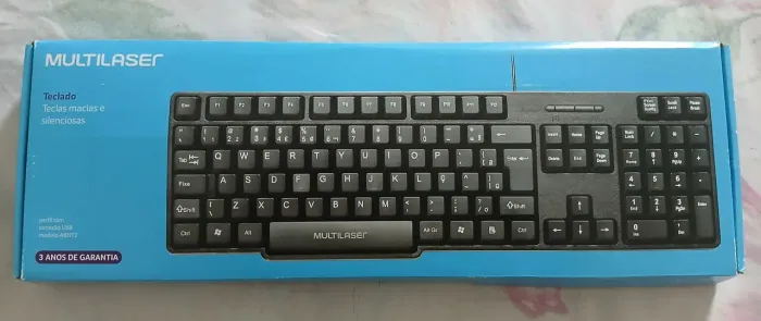 Teclado Multilaser Peril Slim ABNT2 - Teclas Macias e Silenciosas