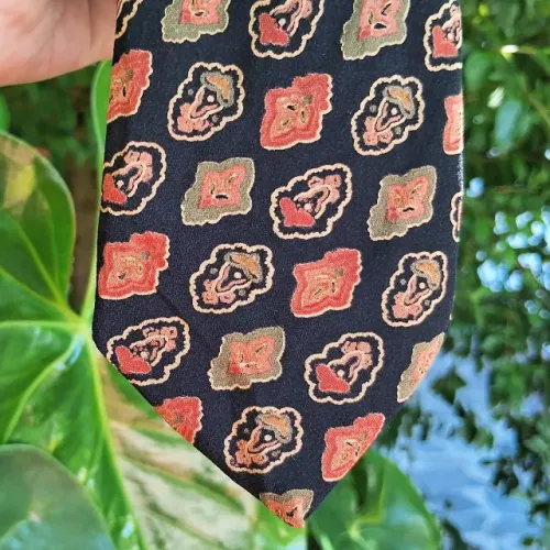 Gravata vintage seda