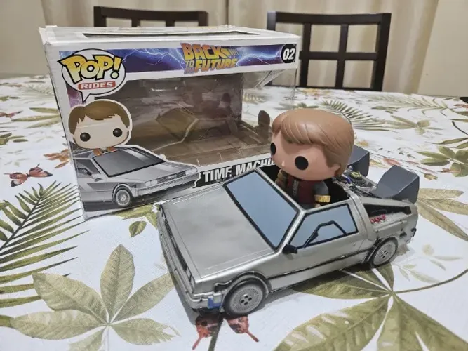 Funko POP - Time Machine #02 - DeLorean - De Volta Para o Futuro - Vaulted