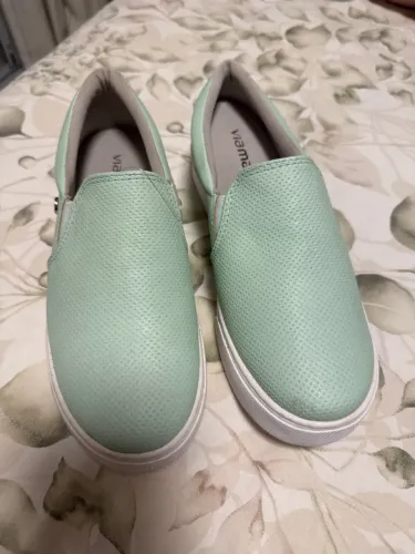 Tênis Slip On Via Marte Verde - Novo!