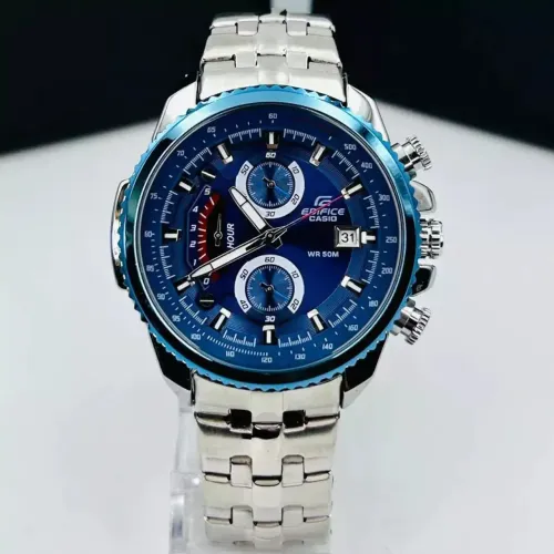 Casio edifice, todos ponteiros funcionais, acompanha caixa