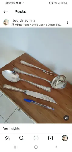 Faqueiro em Prata Wolf