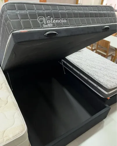 Cama Box Baú com Colchão Molas Ensacadas ULTIMAS PEÇAS