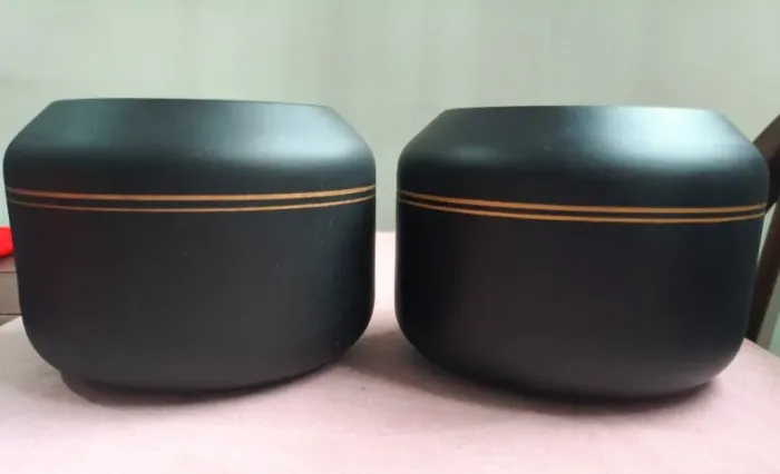 Par de vasos em vidro
