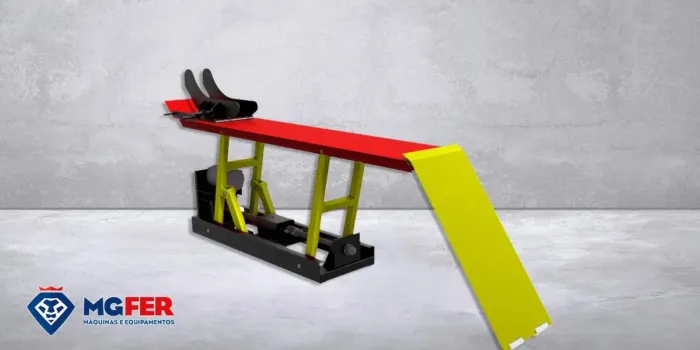 Rampa eletrica para motos e mecanicos 350kg